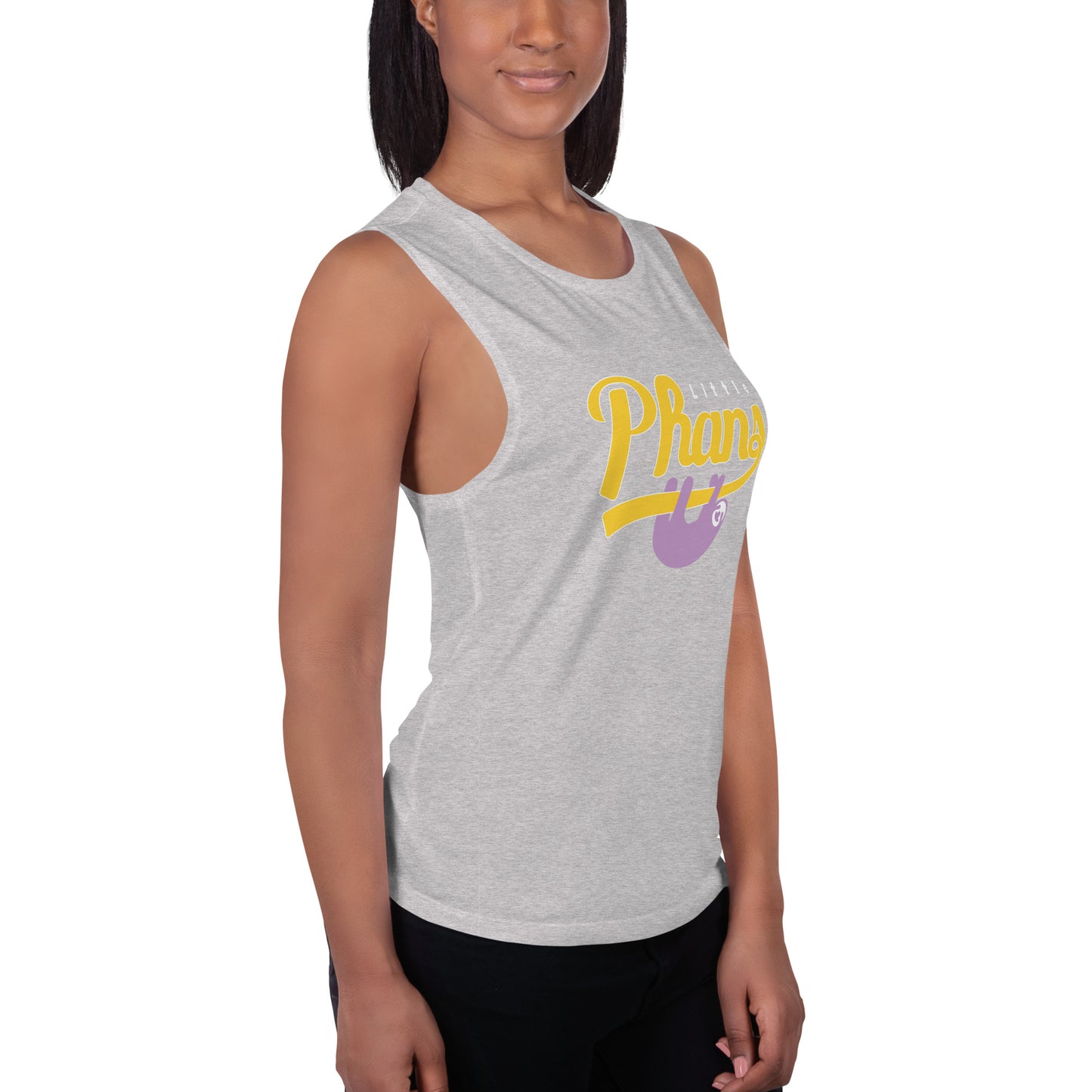 Women's Sport Tank-Purple/Yellow Logo