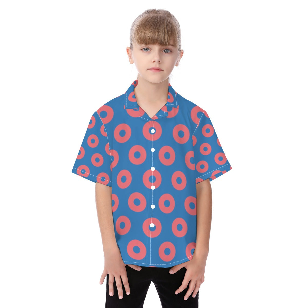All-Over Print Kid's Hawaiian Vacation Shirt