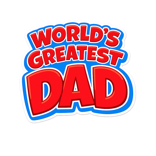 World's Greatest Dad Trucker Hat (Black & White)
