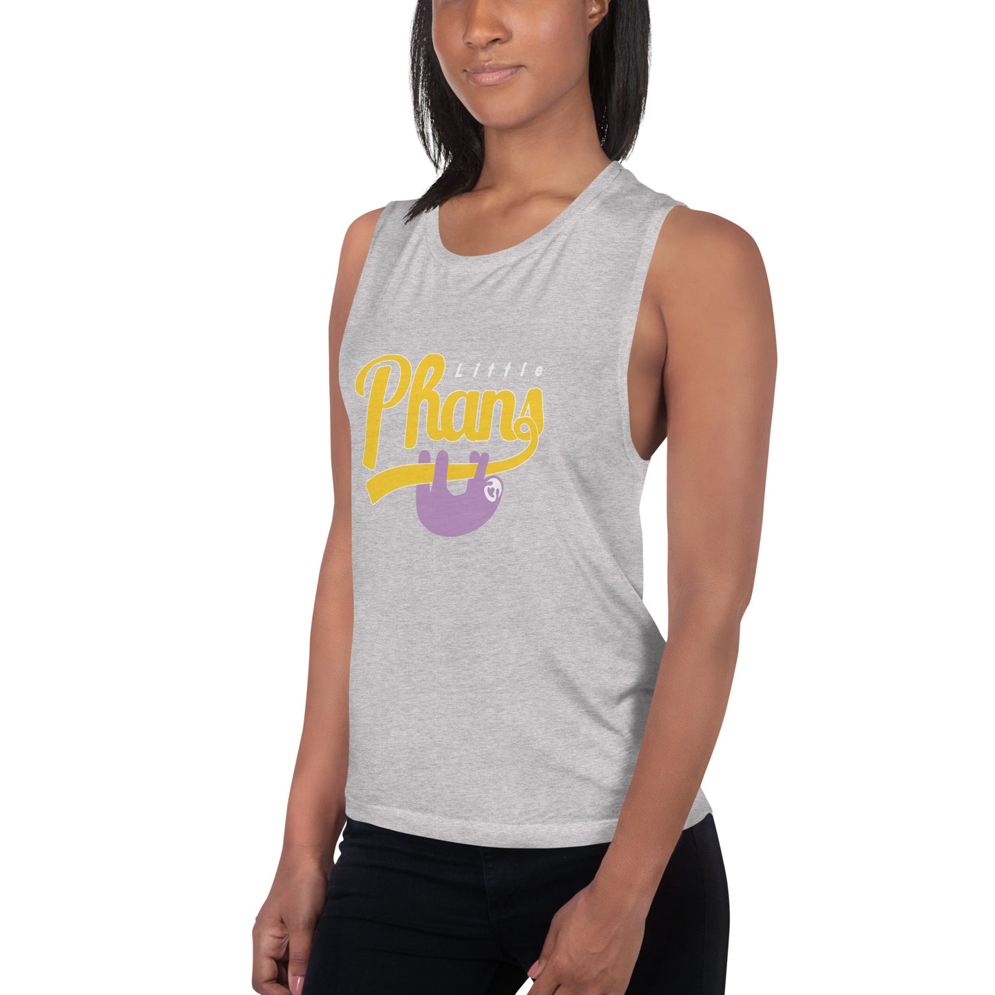 Women's Sport Tank-Purple/Yellow Logo
