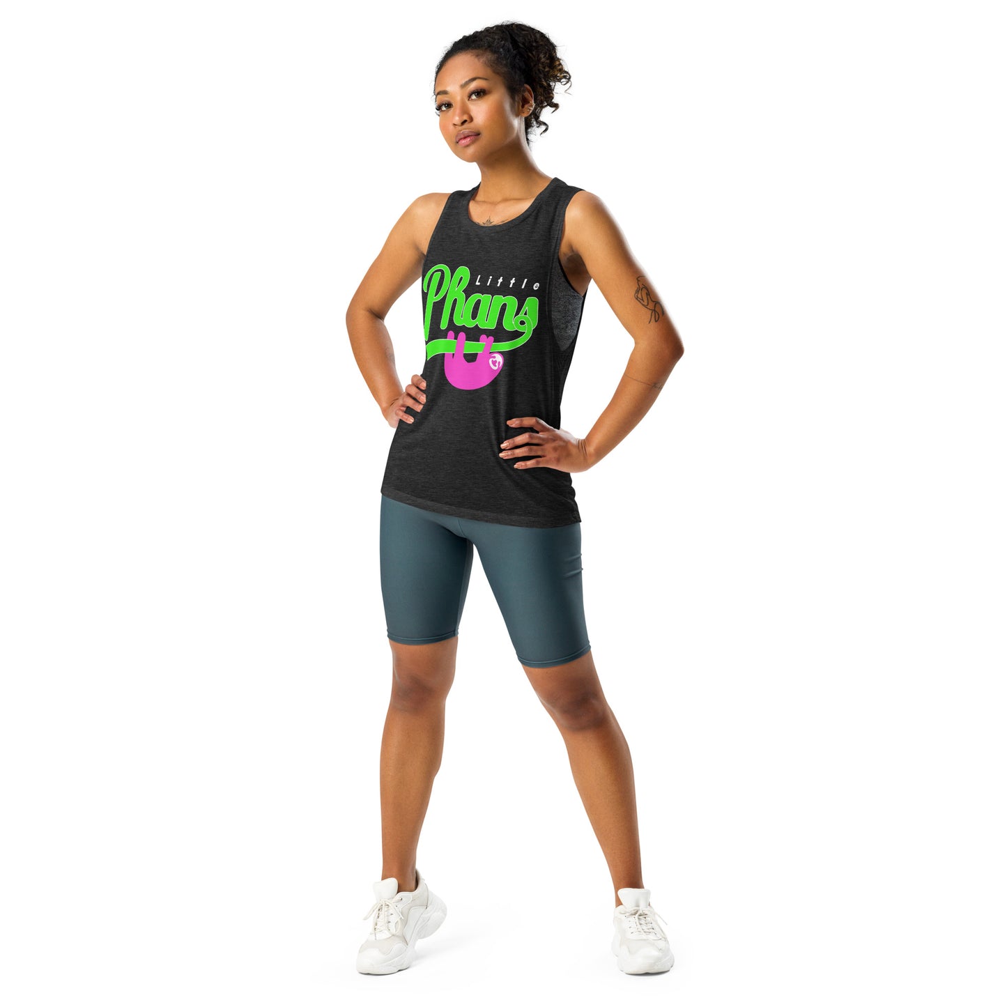 Women's Sport Tank-Pink/Green Logo