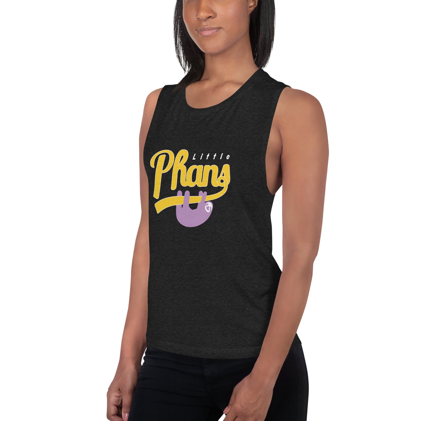 Women's Sport Tank-Purple/Yellow Logo