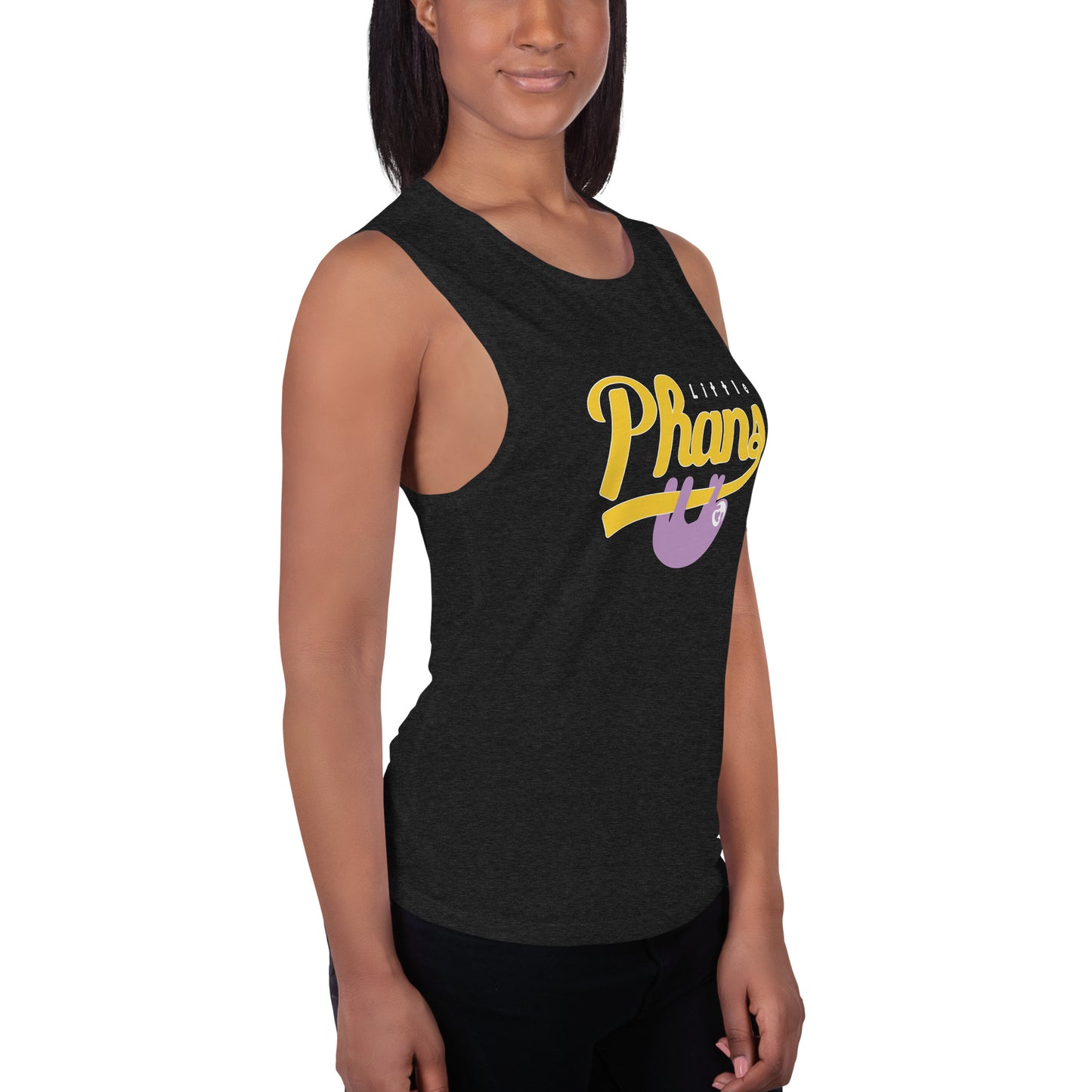 Women's Sport Tank-Purple/Yellow Logo